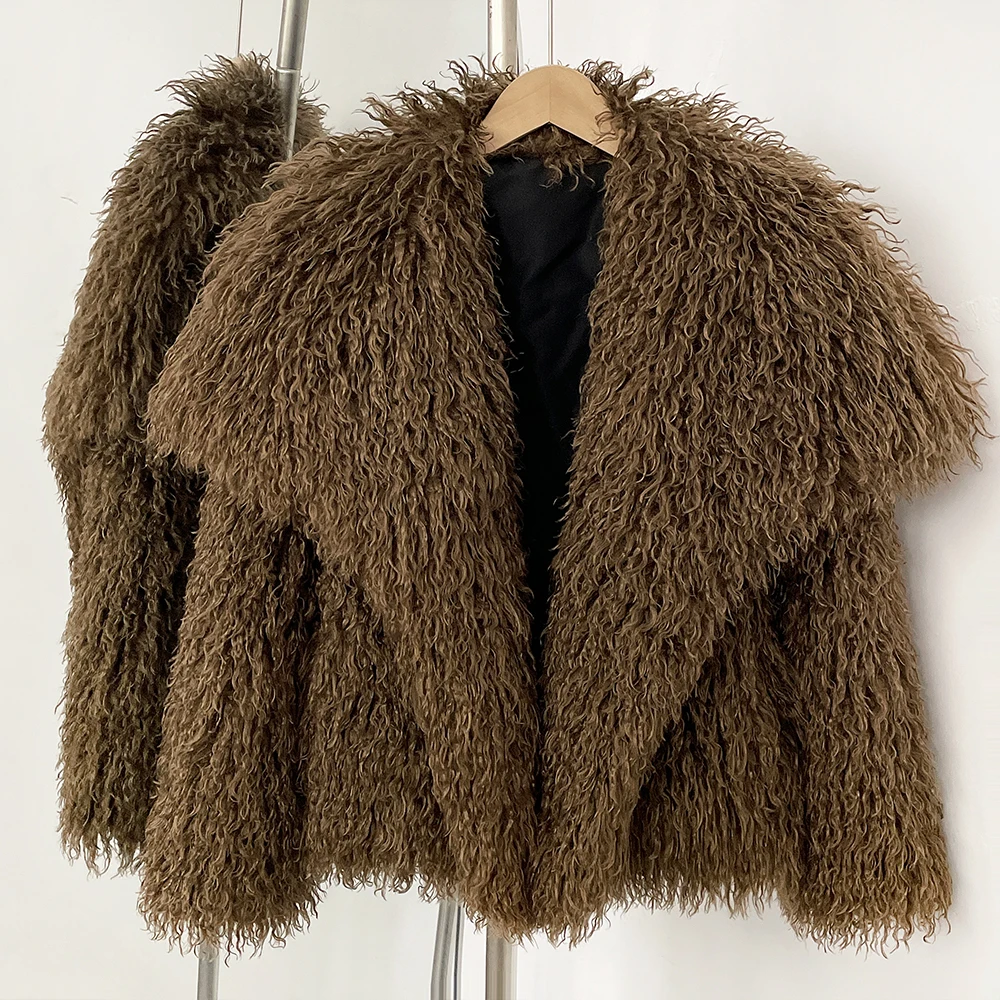 Winter Clothing Store - 모피 코트 친환경 인조 모피 코트