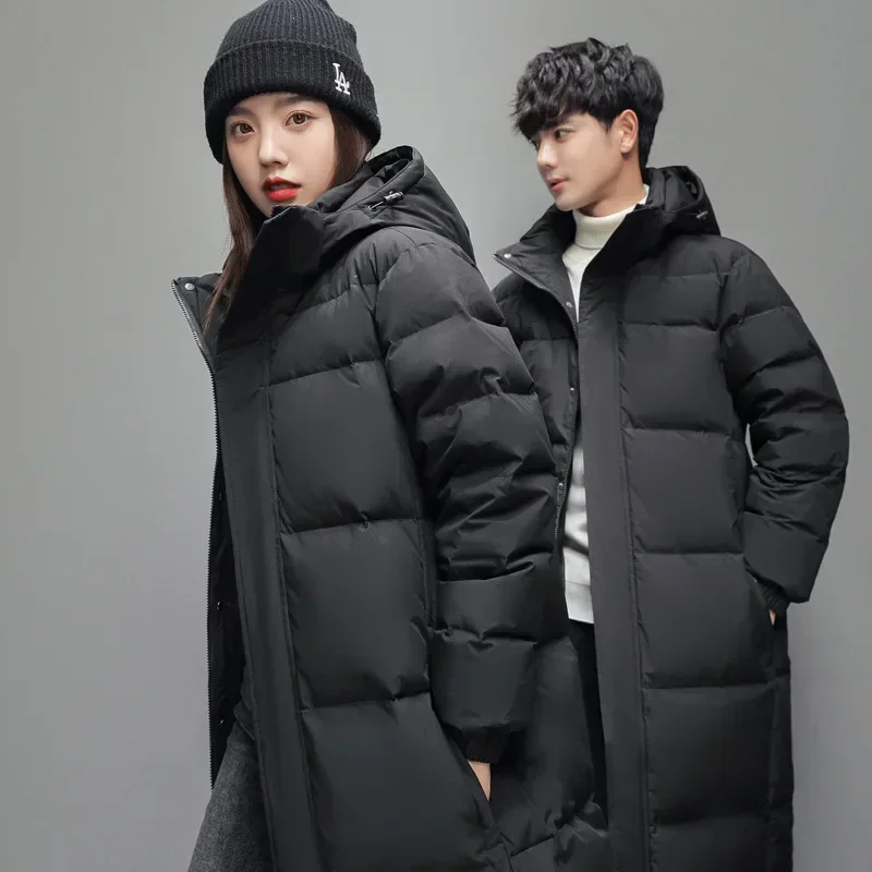 Puffer Jacket Women Down - 남녀공용 롱 퍼퍼 재킷, 후드 캐주얼