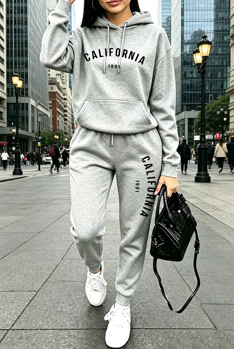 Winter Clothing For Women - 핫세일 여성 트레이닝복 프린팅 캐주얼 후드티