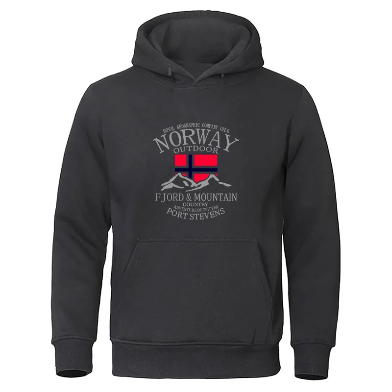 Winter Clothing Norway - 노르웨이 피오르드 마운틴 후드 남성용 가을