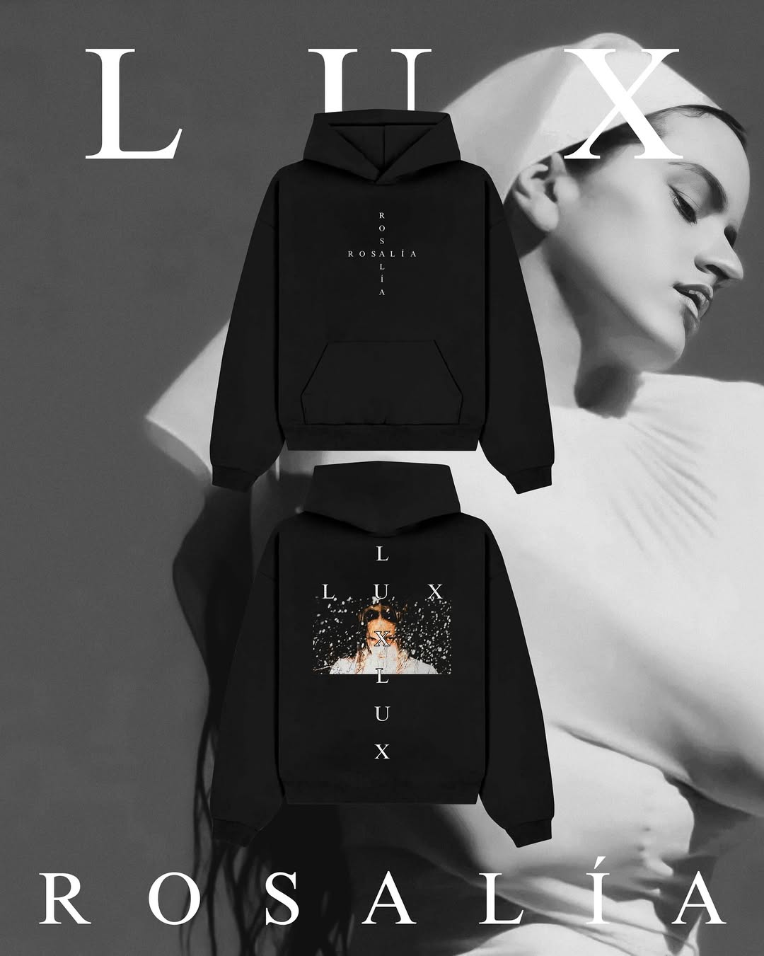 Winter Clothing In Spanish - 스페인어 가수 랩퍼 ROSALIA LUX Hoody