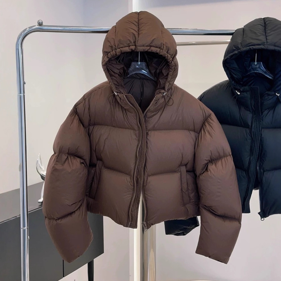 Puffer Jacket Women Down - 90% 화이트 덕 다운 푸퍼 두꺼운
