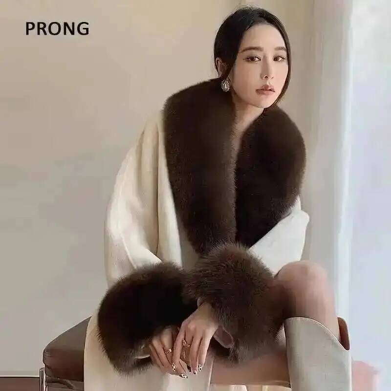 Winter Clothing Deals - 100% 진짜 여우 모피 칼라 겨울