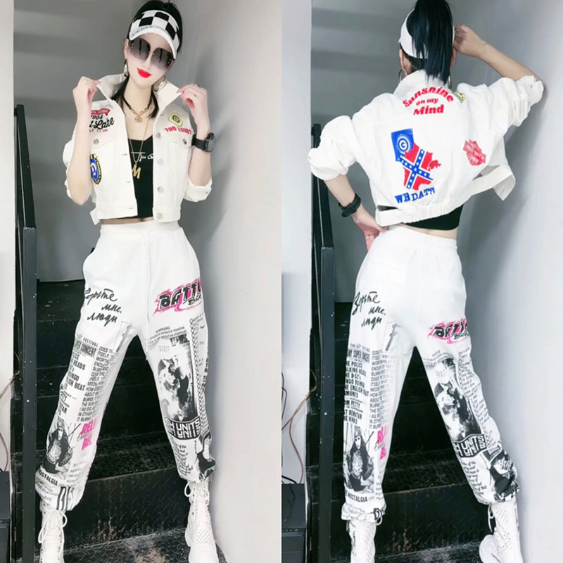 Winter Clothing Deals - 여성용 캐주얼 바지 투피스 세트, 그래피티