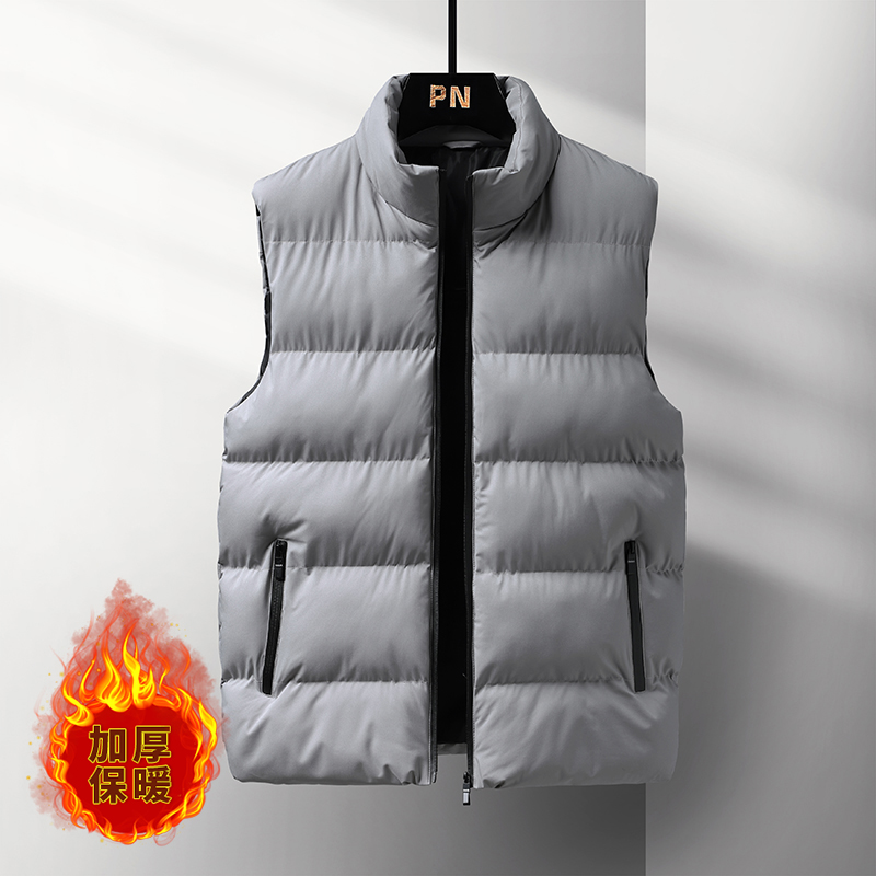 남성용 겨울 두꺼운 패딩 조끼 스탠드 칼라 지퍼 민소매 - Padded Vest Gilet 리뷰 및 가격
