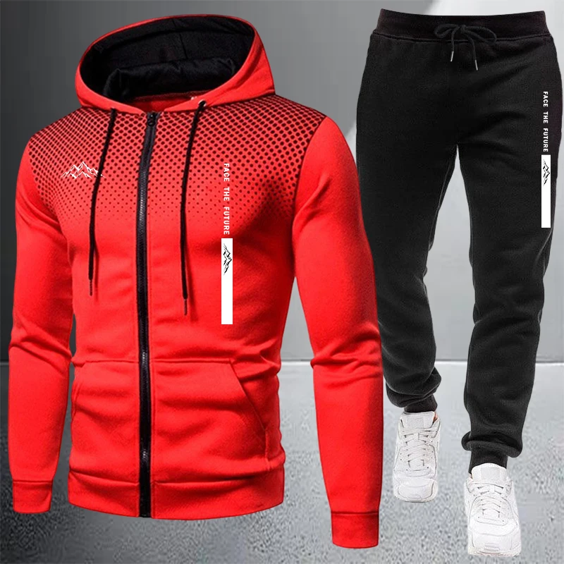 핫세일 남성용 재킷 트랙수트 캐주얼 지퍼 후드 도트 스 - Winter Clothing Stores 리뷰 및 가격