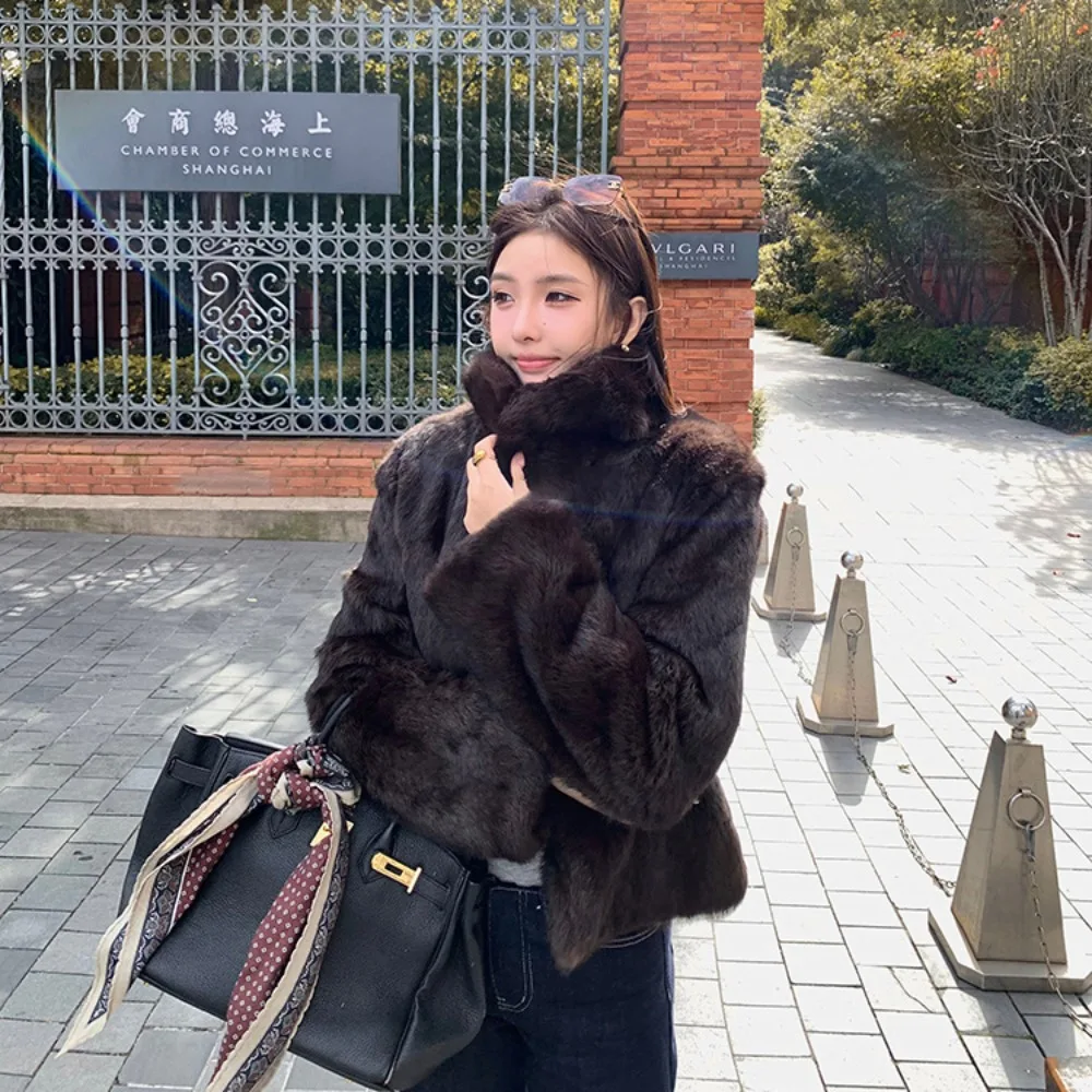 천연 토끼털 코트 여성용 신상 가을 겨울 여성용 리얼  - Winter Clothing Store 리뷰 및 가격