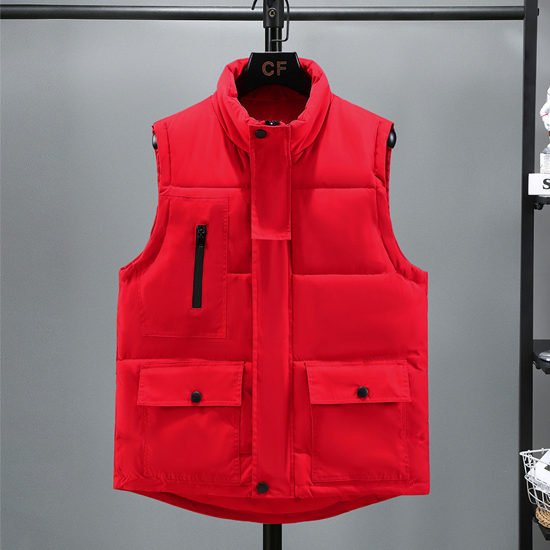 남성 작업복 패딩 조끼 스탠드 칼라 멀티 포켓 민소매  - Padded Vest Gilet 리뷰 및 가격