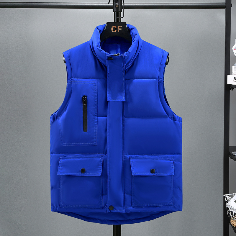 남성 작업복 패딩 조끼 스탠드 칼라 멀티 포켓 민소매  - Padded Vest Gilet 리뷰 및 가격