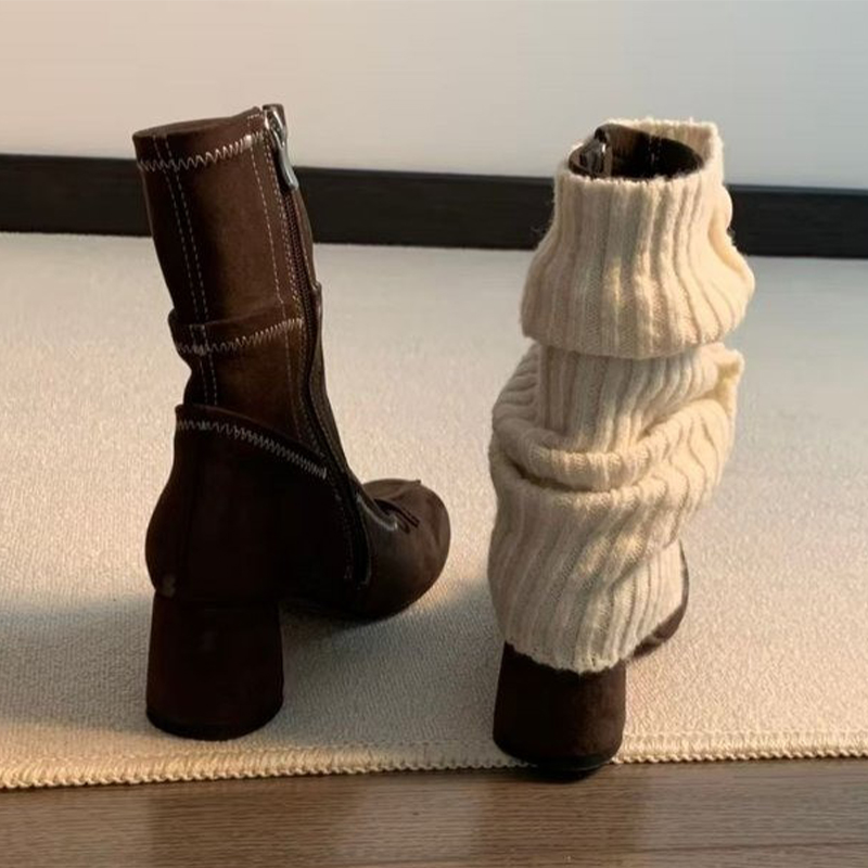 리본 하이힐 여성 부츠 신상 메리제인 슈즈 2025 겨 - Winter Clothing For Women 리뷰 및 가격