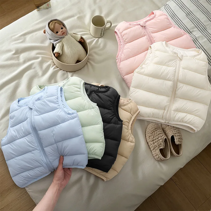 유아용 어린이용 경량 패딩 조끼 라운드 넥 지퍼업 민소 - Padded Vest Gilet 리뷰 및 가격