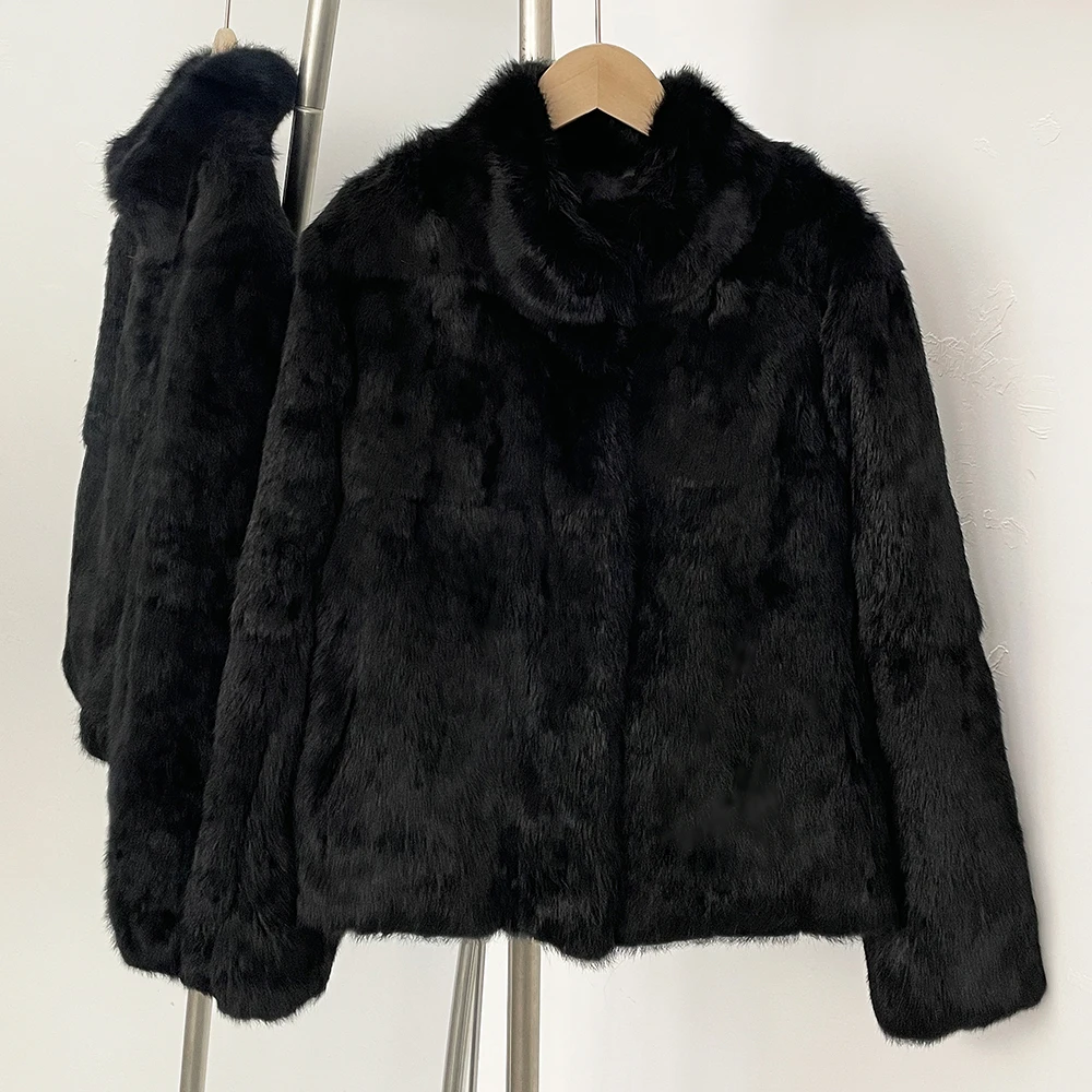2025 신상 가을 겨울 여성 천연 토끼털 코트 겨울  - Winter Clothing Store 리뷰 및 가격