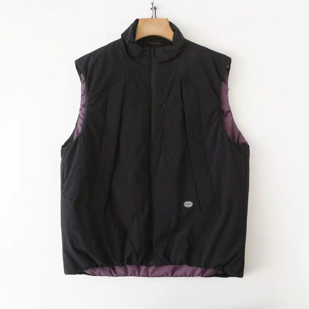 아메리칸 레트로 테크웨어 스탠드 칼라 지퍼 조끼 유니섹 - Padded Vest Gilet 리뷰 및 가격