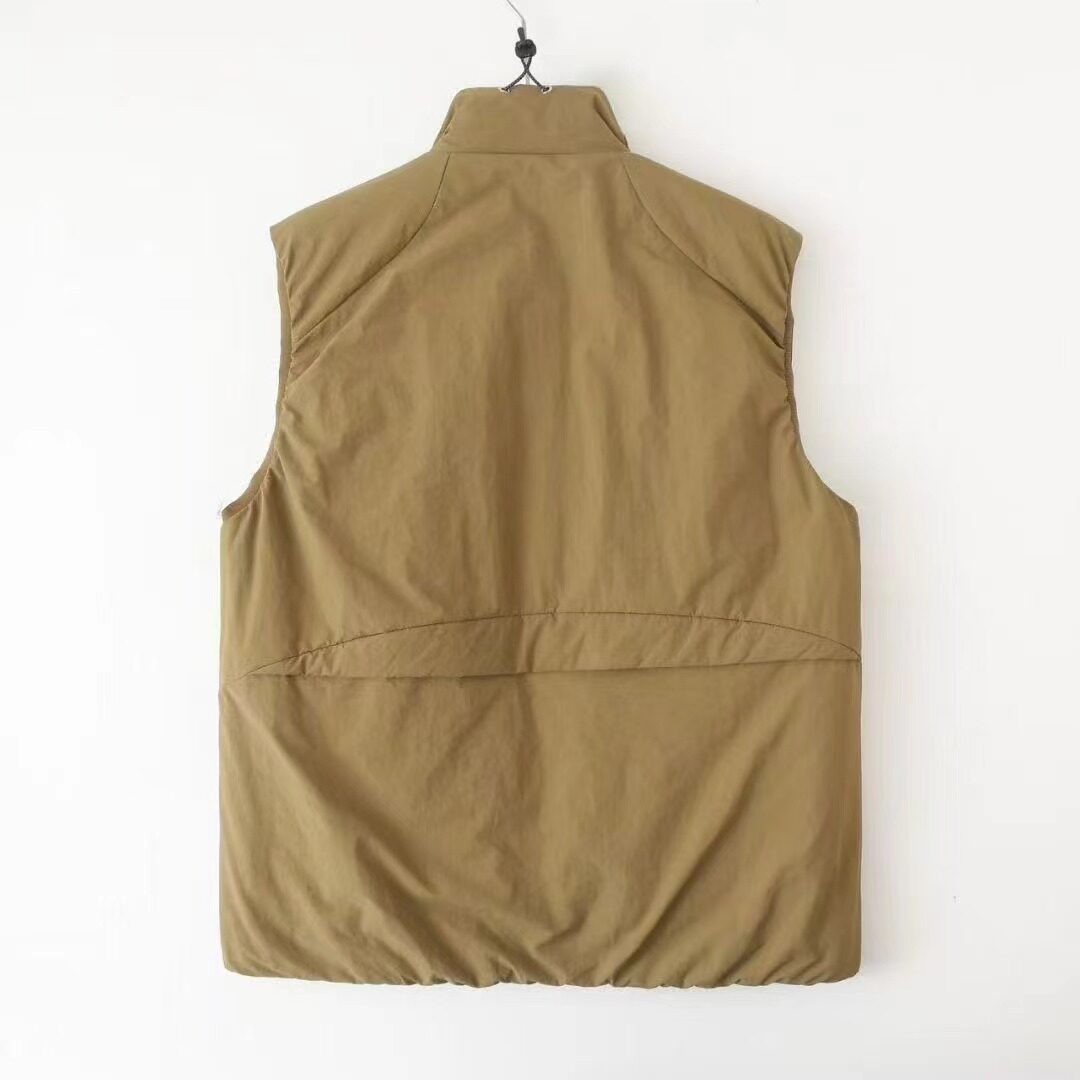 아메리칸 레트로 테크웨어 스탠드 칼라 지퍼 조끼 유니섹 - Padded Vest Gilet 리뷰 및 가격