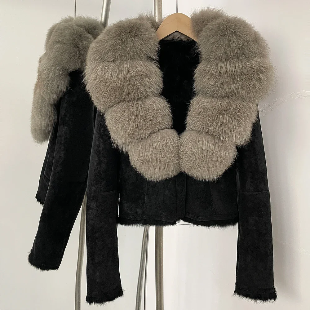OFTBUY 천연 여우털 칼라 코트 가을 겨울 여성용  - Winter Clothing Store 리뷰 및 가격