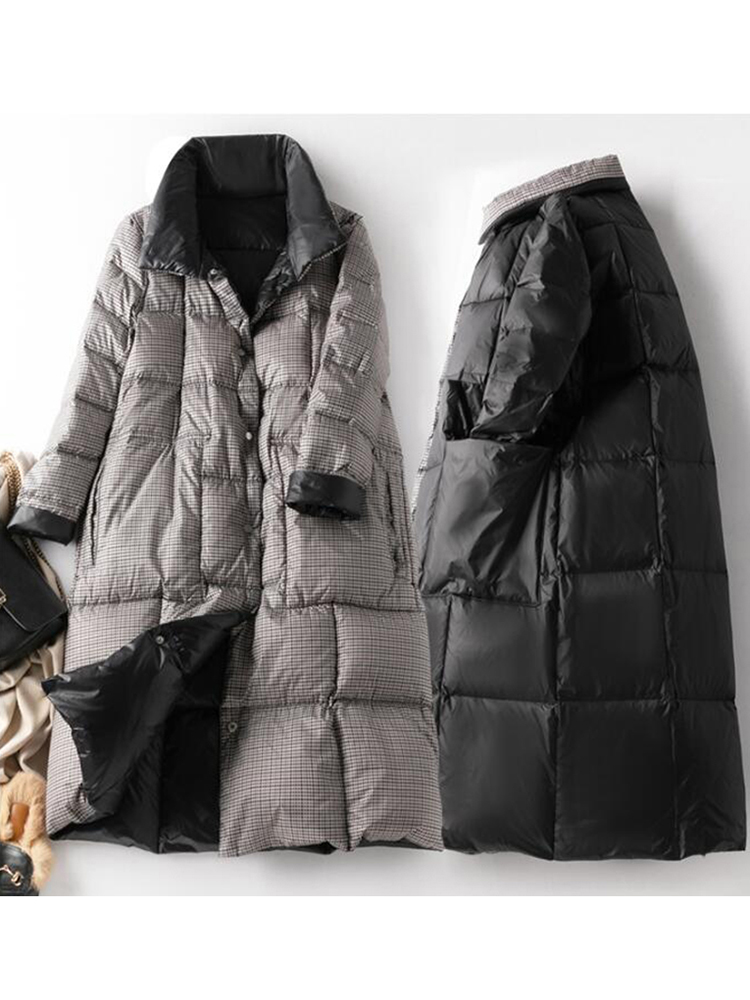 SEDUTMO 겨울 롱 다운 재킷 여성 초경량 격자 무 - Puffer Jacket Women Down 리뷰 및 가격