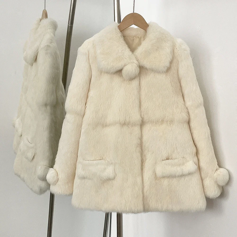 2025 리얼 퍼 재킷 여성 아우터 신상 겨울 천연 토 - Winter Clothing Store 리뷰 및 가격