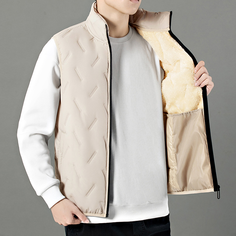 남성용 겨울 플리스 안감 누빔 패딩 조끼 스탠드 칼라  - Padded Vest Gilet 리뷰 및 가격