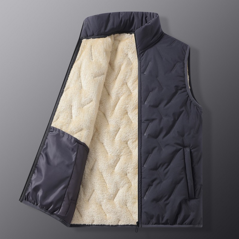 남성용 겨울 플리스 안감 누빔 패딩 조끼 스탠드 칼라  - Padded Vest Gilet 리뷰 및 가격
