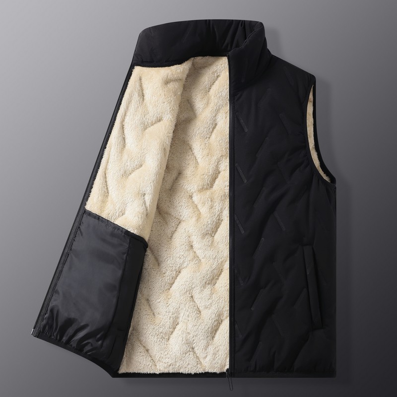 남성용 겨울 플리스 안감 누빔 패딩 조끼 스탠드 칼라  - Padded Vest Gilet 리뷰 및 가격