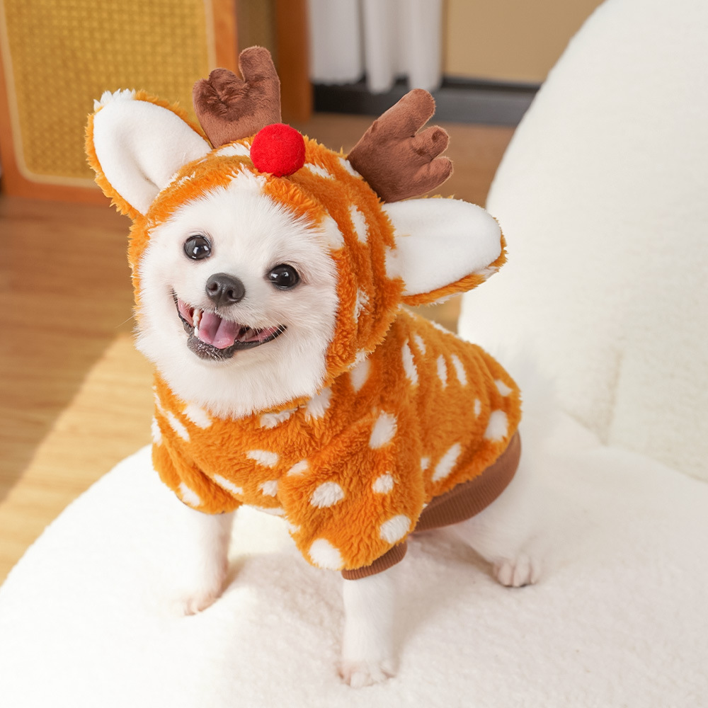 1개 귀여운 크리스마스 순록 애완동물 의류는 크리스마스 - Winter Clothing Must Haves 리뷰 및 가격