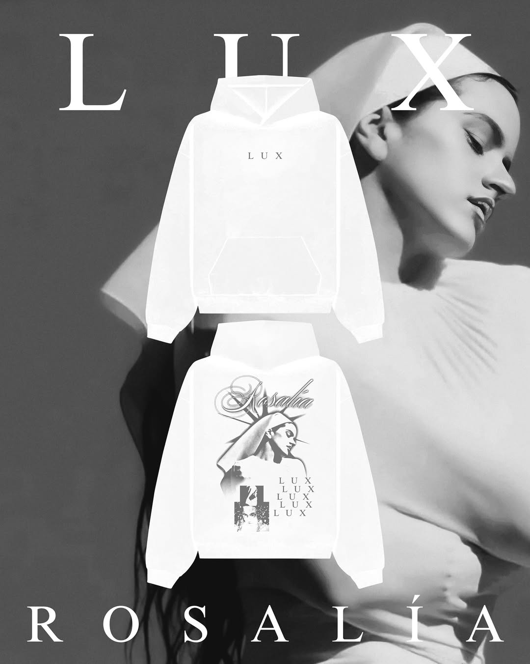 스페인어 가수 랩퍼 ROSALIA LUX Hoody 여 - Winter Clothing In Spanish 리뷰 및 가격