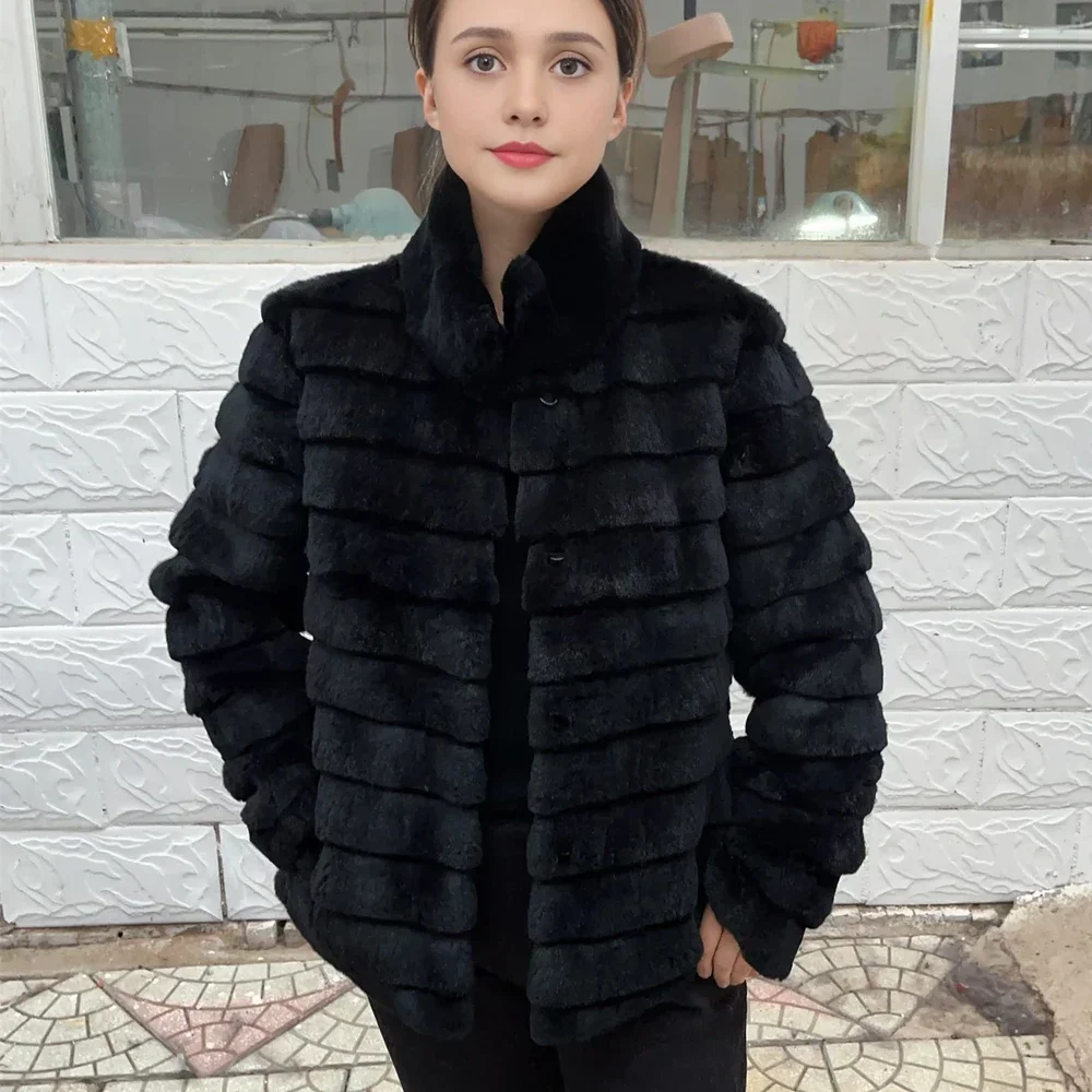 OFTBUY 토끼 진짜 모피 코트 따뜻한 진짜 가죽 모 - Winter Clothing Store 리뷰 및 가격