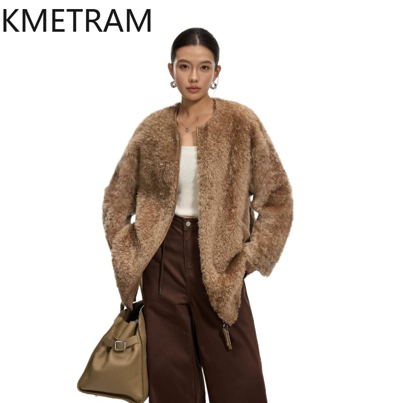 KMETRAM 천연 스페인 라콘 양가죽 울 부착 코트  - Winter Clothing In Spanish 리뷰 및 가격