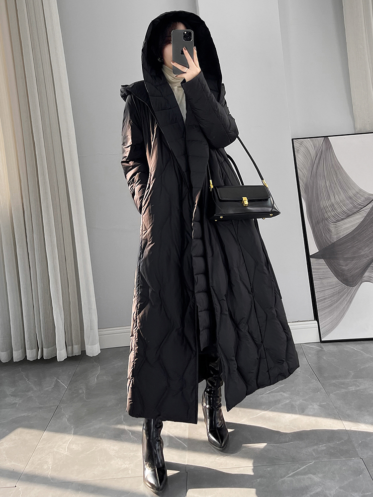 여성용 2025 롱 다운 코트, 따뜻한 후드 퍼퍼 재킷 - Puffer Jacket Women Down 리뷰 및 가격