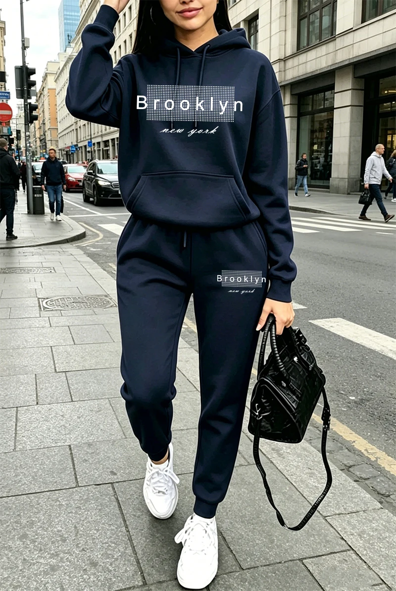 여성 트레이닝복 프린팅 캐주얼 후드티 스웨트셔츠 야외  - Winter Clothing For Women 리뷰 및 가격