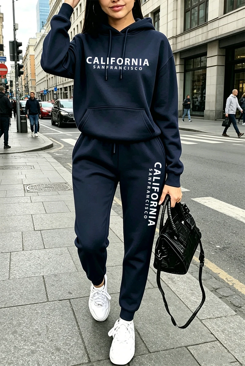 고품질 여성 트레이닝복 프린팅 캐주얼 후드티 스웨트셔츠 - Winter Clothing For Women 리뷰 및 가격