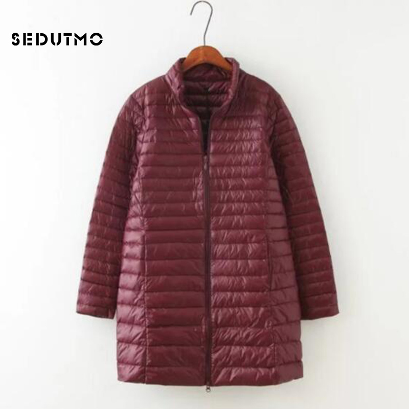 SEDUTMO 겨울 다운 재킷 여성 긴 울트라 라이트  - Puffer Jacket Women Down 리뷰 및 가격