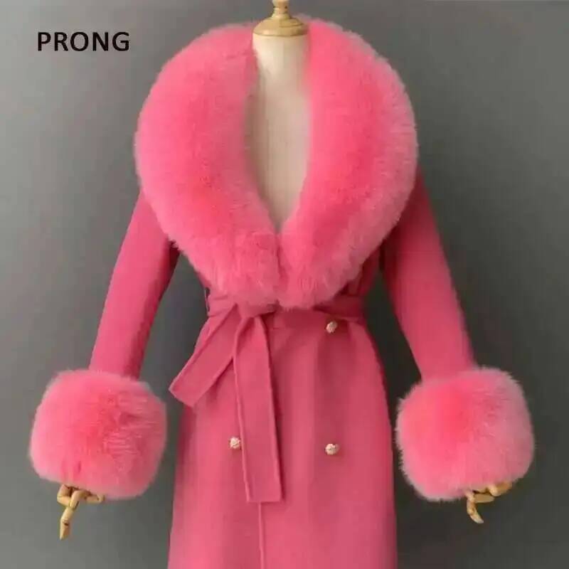 리얼 모피 칼라와 커프스 세트 겨울 코트 액세서리 여성 - Winter Clothing Deals 리뷰 및 가격