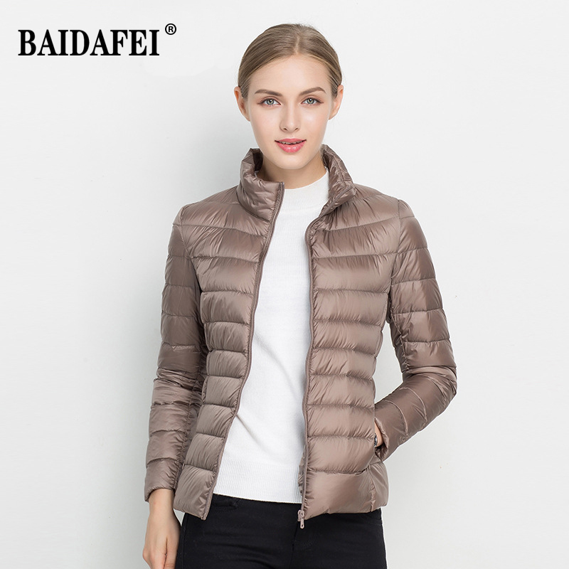 2025 여성용 숏 패딩 점퍼, 새로운 패션 스탠드 칼 - Puffer Jacket Women Down 리뷰 및 가격