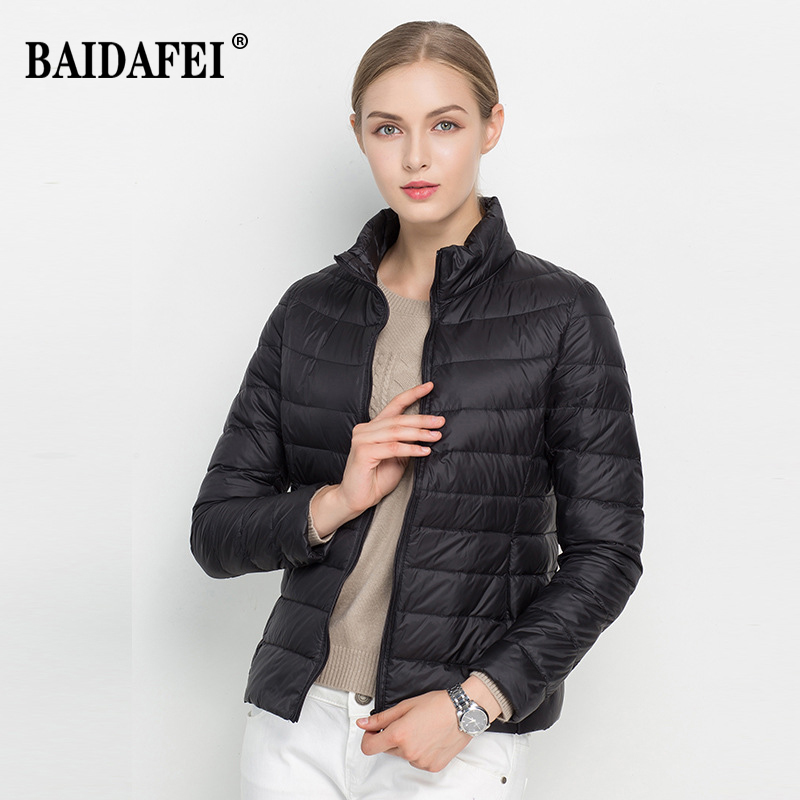2025 여성용 숏 패딩 점퍼, 새로운 패션 스탠드 칼 - Puffer Jacket Women Down 리뷰 및 가격