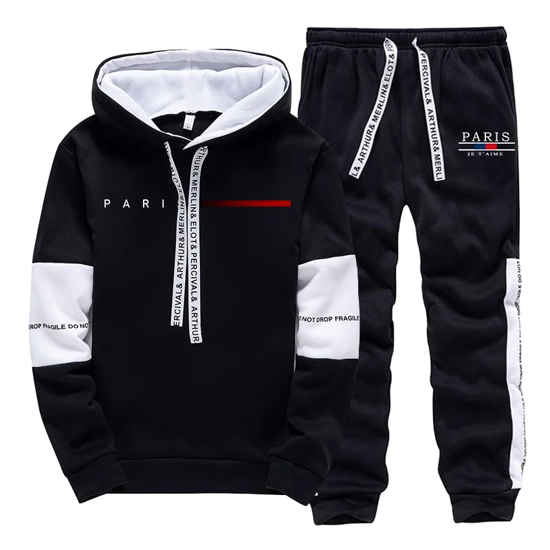 남성 트레이닝복 패션 캐주얼 후드 스웨트셔츠 야외 스포 - Winter Clothing Fashion 리뷰 및 가격