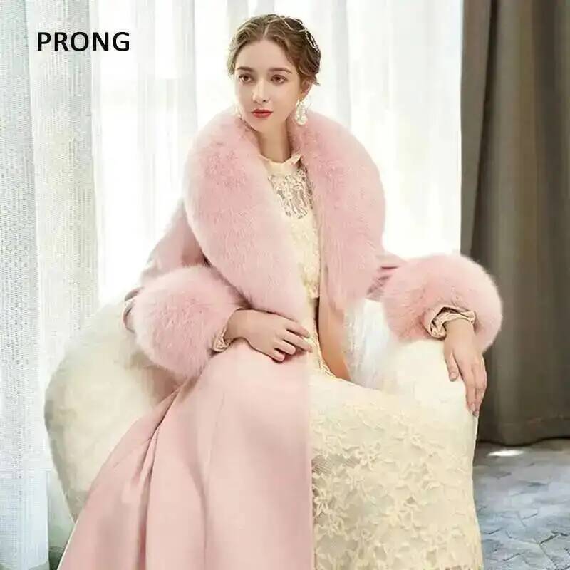 100% 진짜 여우 모피 칼라 겨울 코트 재킷, 모피  - Winter Clothing Deals 리뷰 및 가격