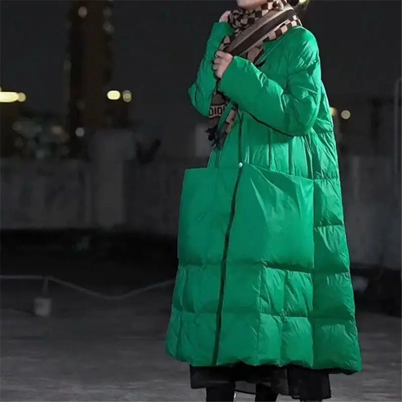 여성용 오버사이즈 롱 다운 재킷, 큰 포켓, 겨울 코트 - Puffer Jacket Women Down 리뷰 및 가격