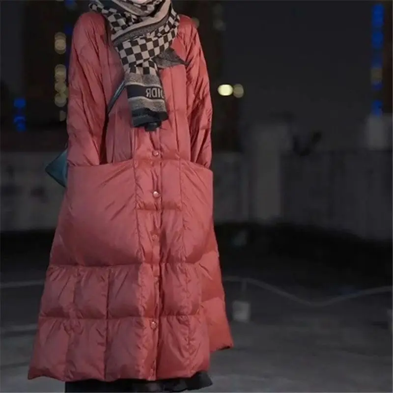 여성용 오버사이즈 롱 다운 재킷, 큰 포켓, 겨울 코트 - Puffer Jacket Women Down 리뷰 및 가격