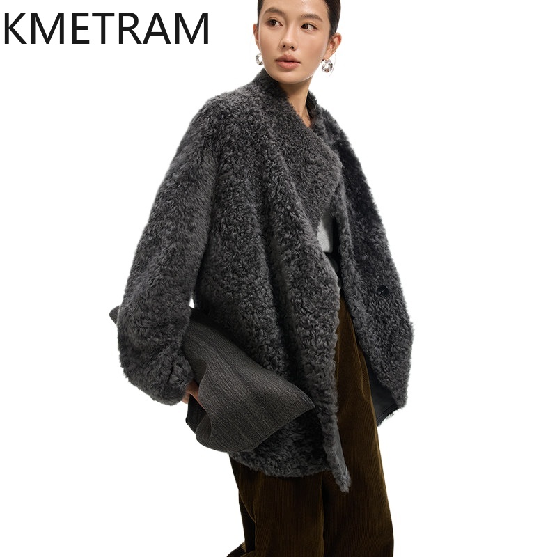 KMETRAM 천연 스페인 라콘 양가죽 울 부착 코트  - Winter Clothing In Spanish 리뷰 및 가격