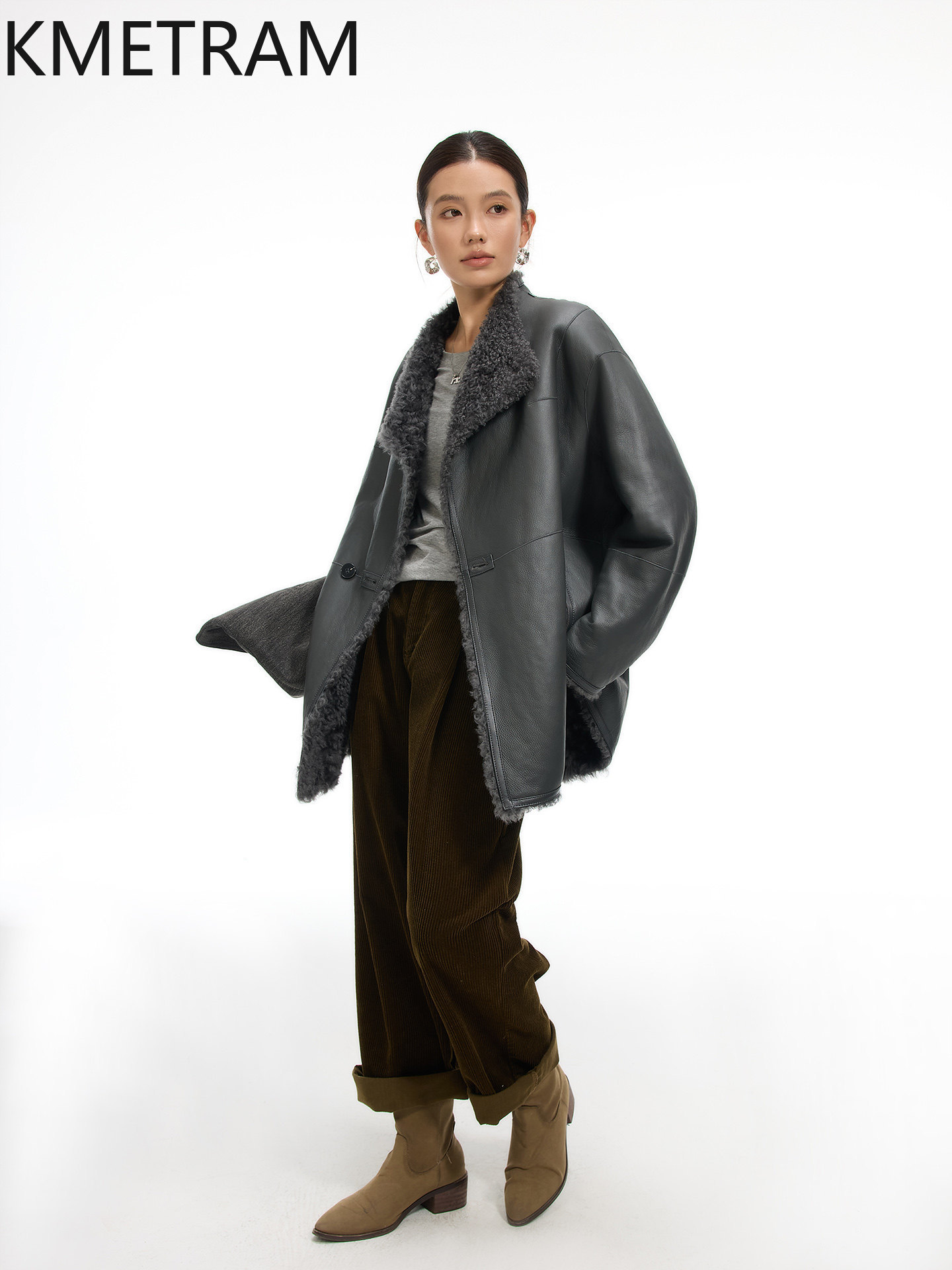 KMETRAM 천연 스페인 라콘 양가죽 울 부착 코트  - Winter Clothing In Spanish 리뷰 및 가격