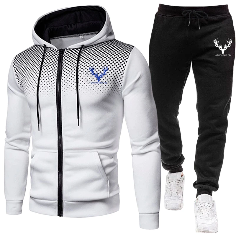 2026 신상 남성 세트 지퍼 후드티와 블랙 스웨트팬츠 - Winter Clothing Fashion 리뷰 및 가격