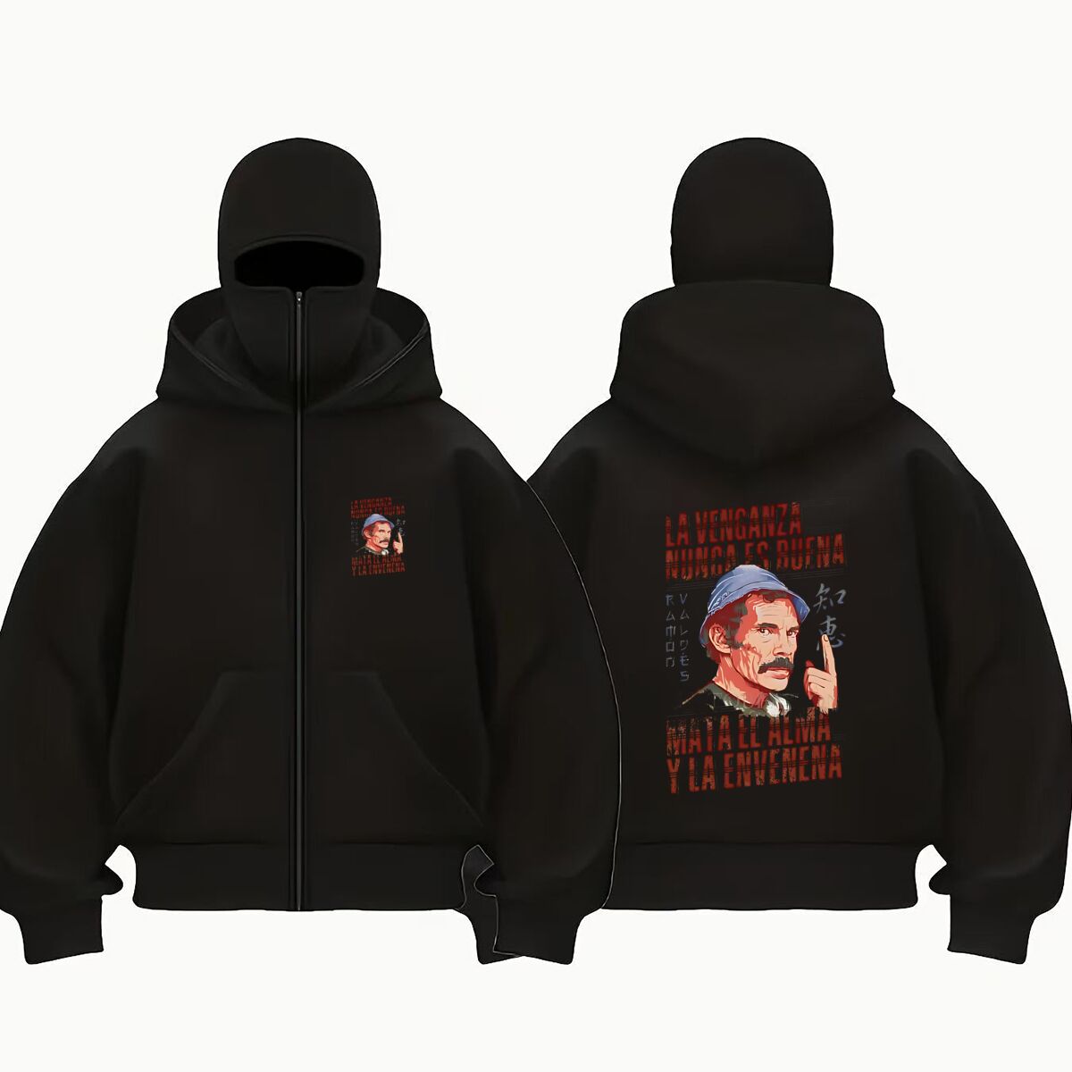 스페인어 복수 영화 포스터 아트 유니섹스 더블 후드 가 - Winter Clothing In Spanish 리뷰 및 가격