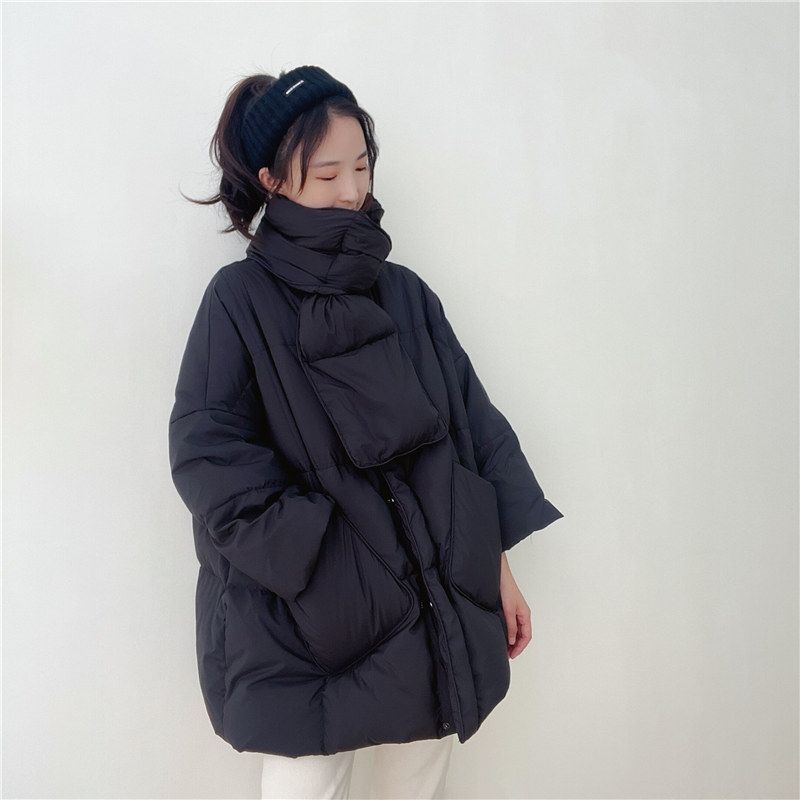 겨울 따뜻한 다운 재킷 후드 스카프 여성용 두꺼운 화이 - Puffer Jacket Women Down 리뷰 및 가격