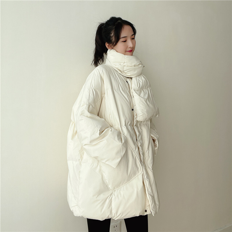 겨울 따뜻한 다운 재킷 후드 스카프 여성용 두꺼운 화이 - Puffer Jacket Women Down 리뷰 및 가격